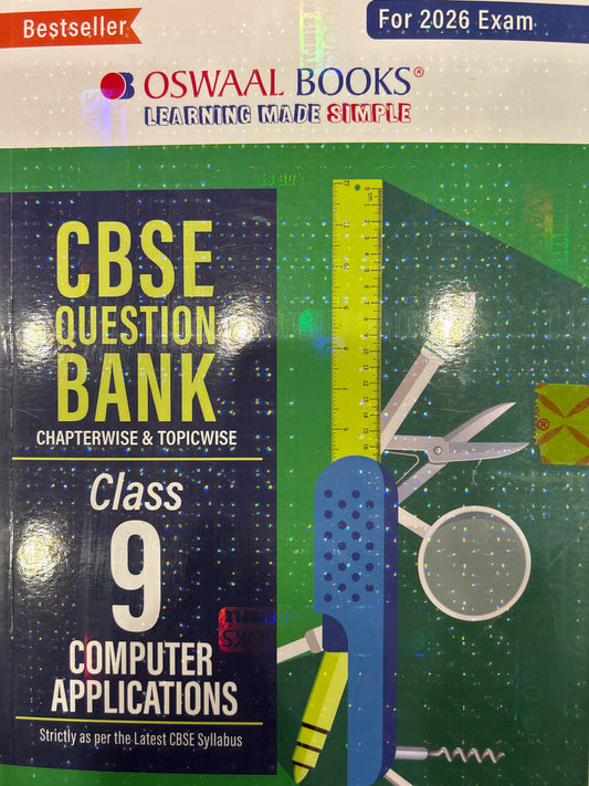 Oswaal 9th CBSE Question Bank COMPUTER APPLICATION