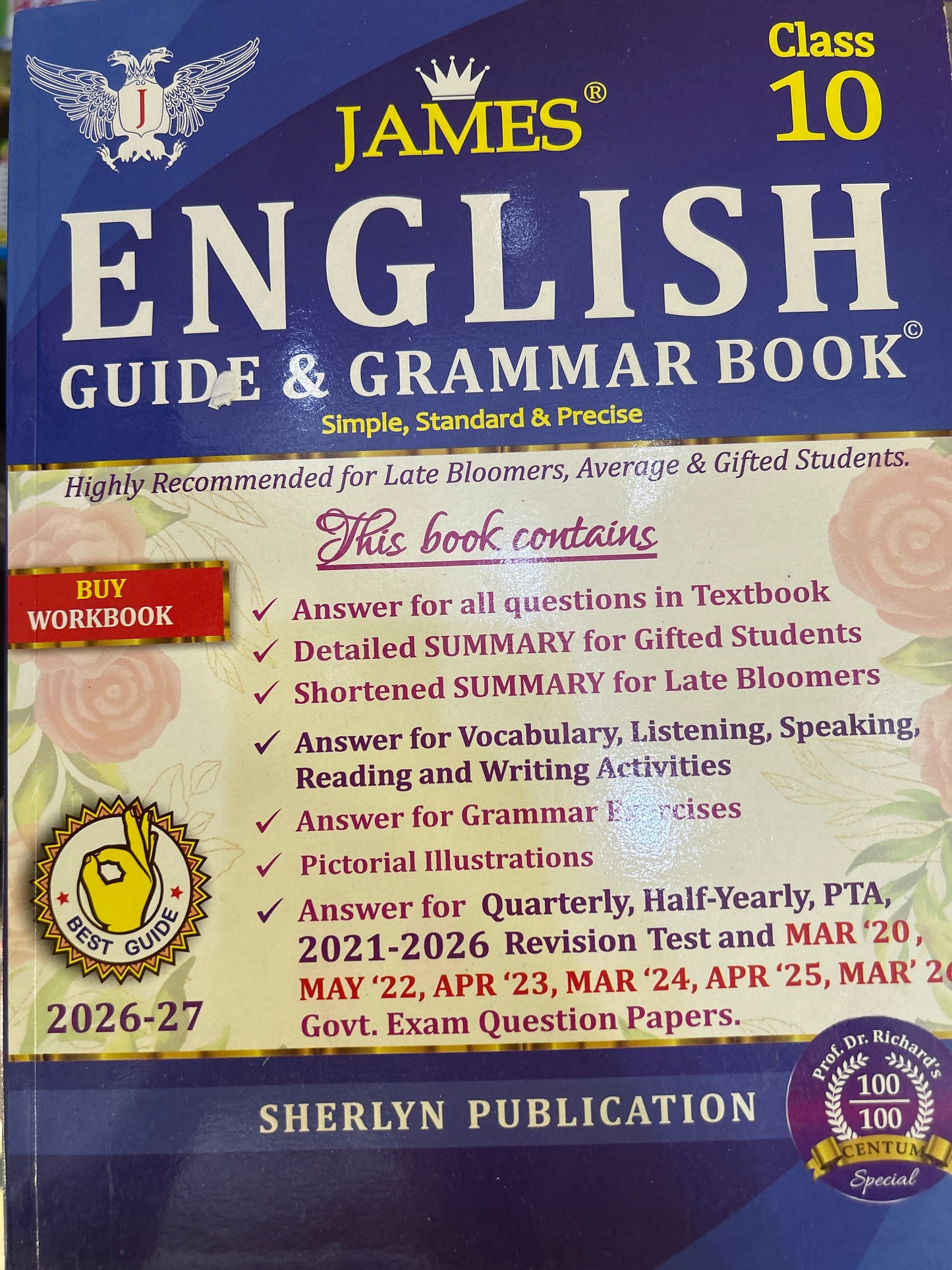 James 10th English 2026-27