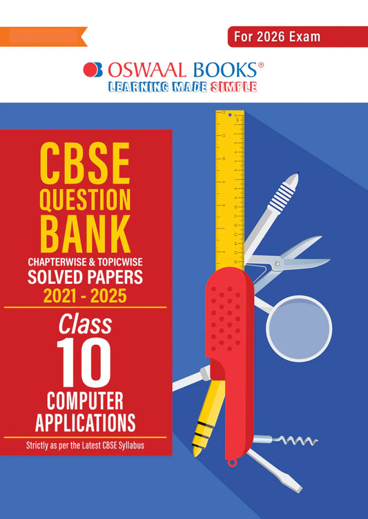 Oswaal 10th CBSE Question Bank COMPUTER APPLICATION