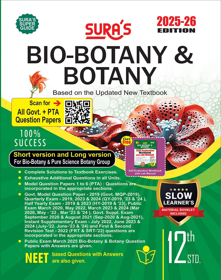 SURA`S 12th Std Botany Guide 2025-26