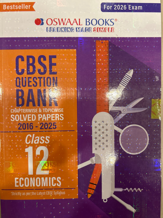 Oswaal 12th CBSE Question Bank ECONOMICS