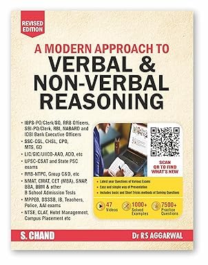 A MODERN APPROACH TO VERBAL & NON VERBAL REASONING