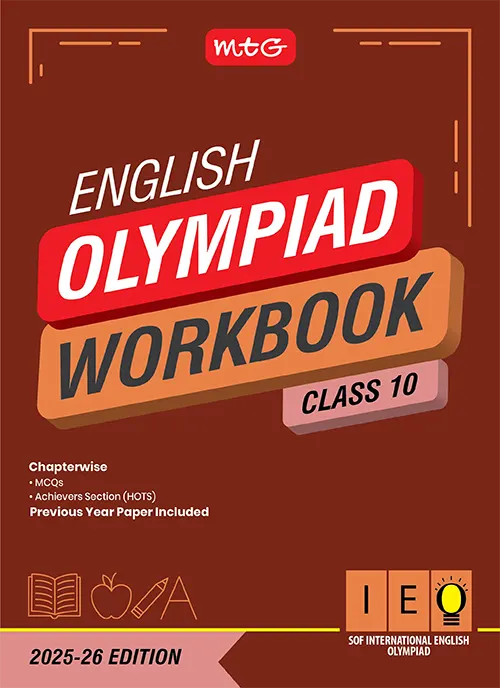 Class 10 International English Olympiad (IEO) Workbook for 2025-26 Exam