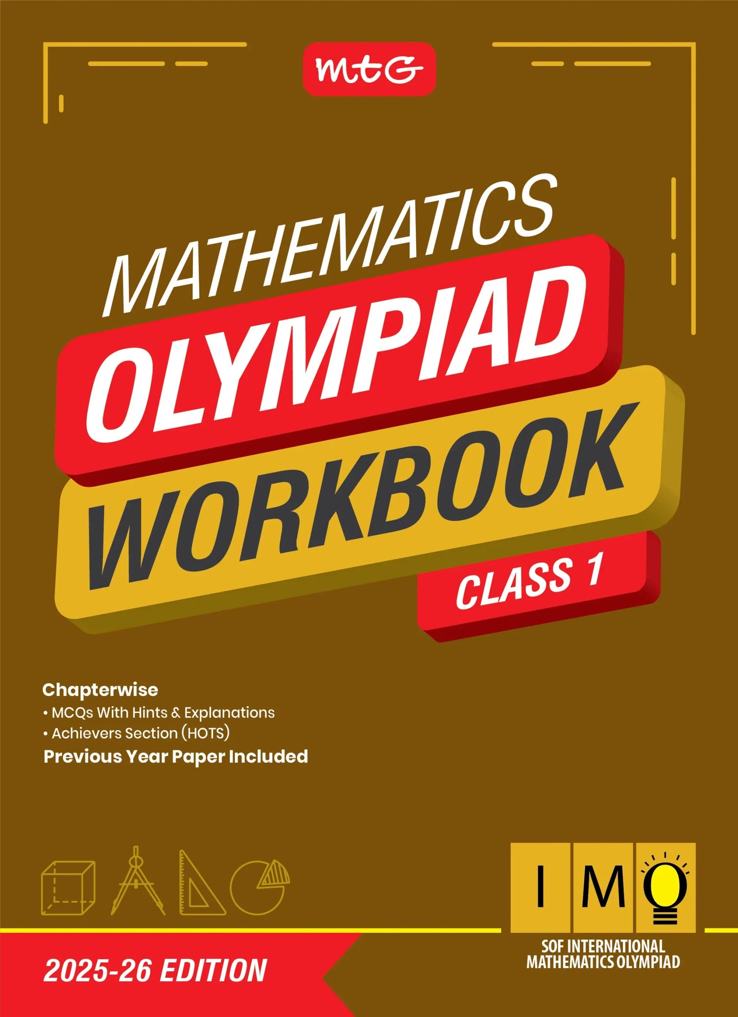 Class 1 International Mathematics Olympiad (IMO) Workbook for 2025-26 Exam
