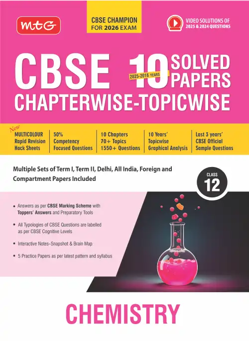 MTG 12th CBSE Champion CHEMISTRY 2025-2026 guide