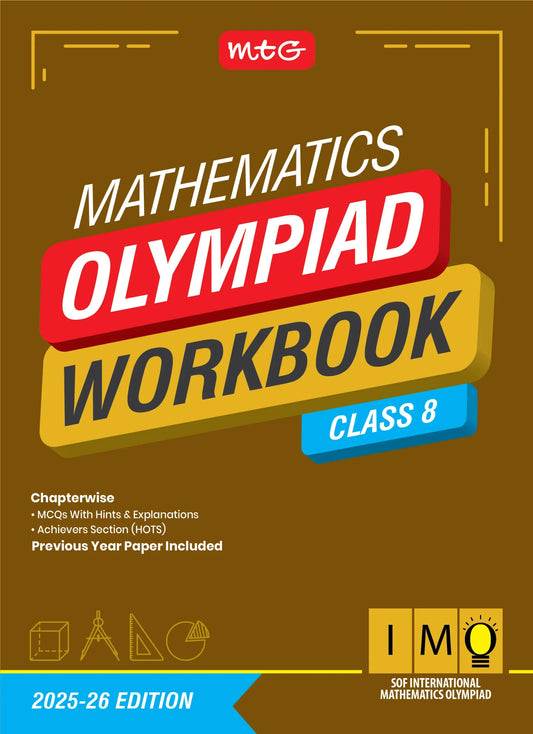 Class 8 International Mathematics Olympiad (IMO) Workbook for 2025-26 Exam