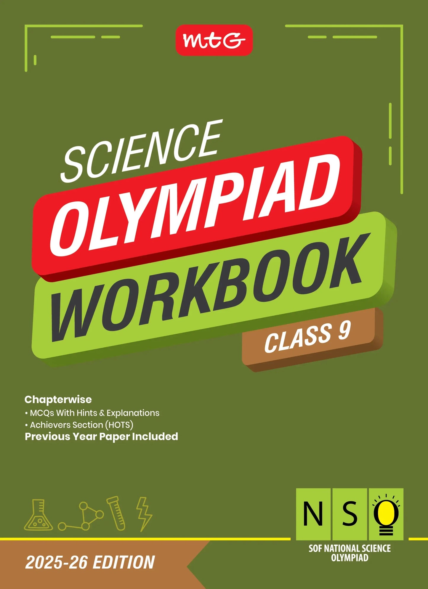 Class 9 National Science Olympiad (NSO) Workbook for 2025-26 Exam