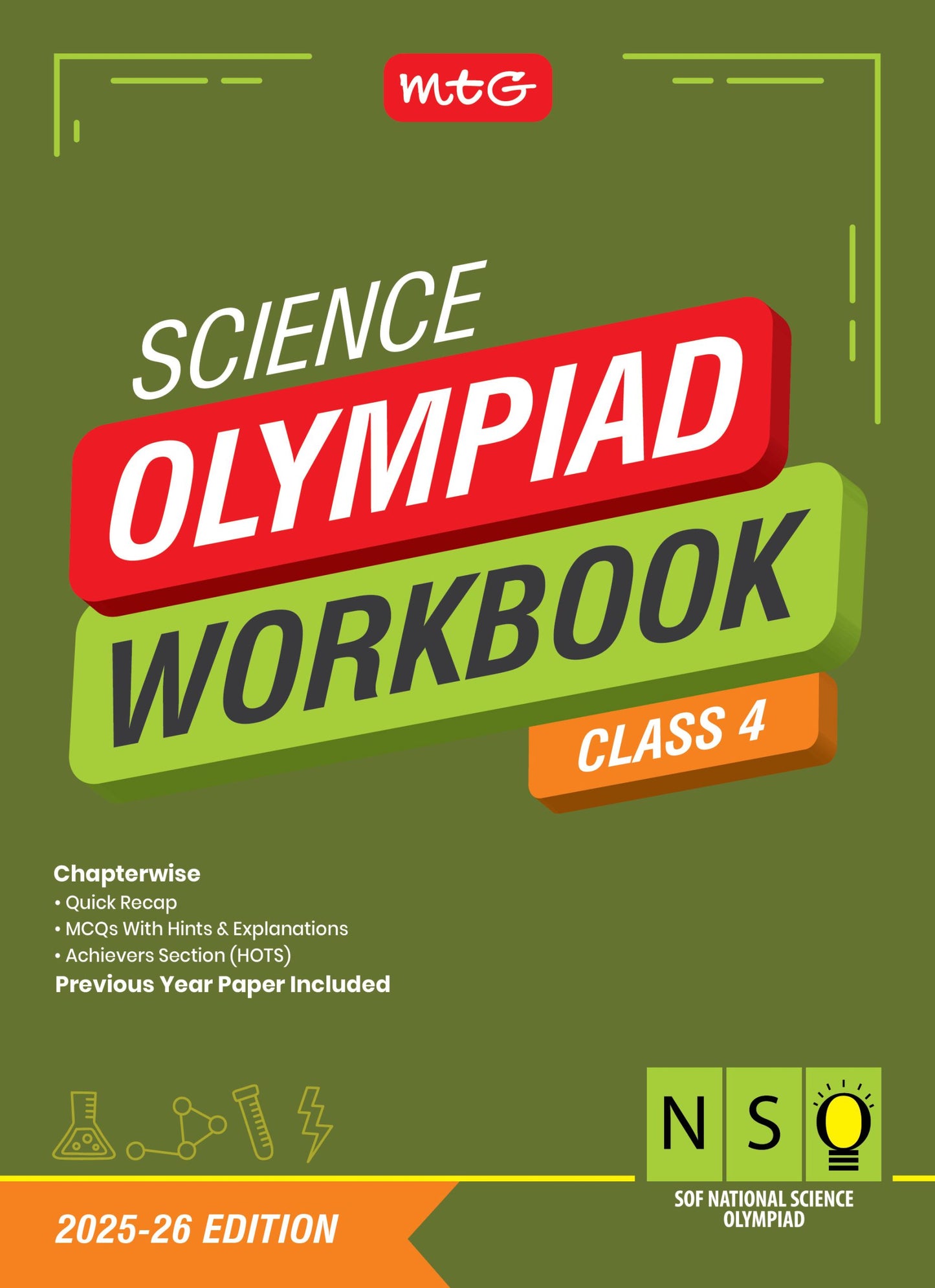 Class 4 National Science Olympiad (NSO) Workbook for 2025-26 Exam