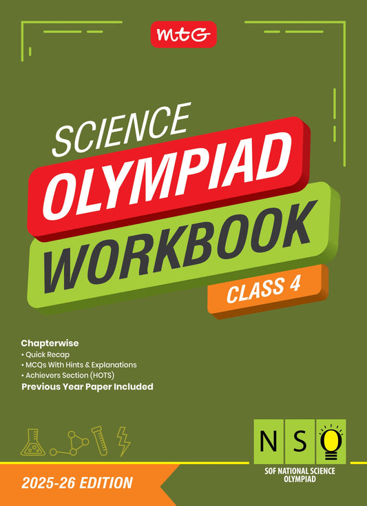 Class 4 National Science Olympiad (NSO) Workbook for 2025-26 Exam