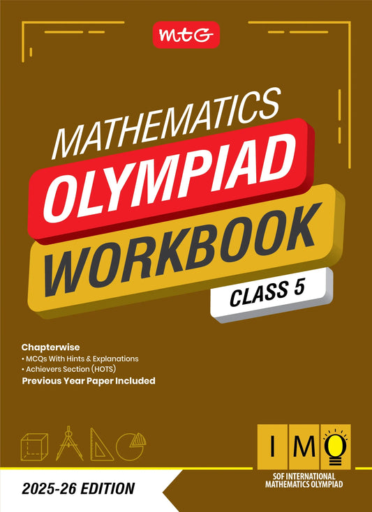 Class 5 International Mathematics Olympiad (IMO) Workbook for 2025-26 Exam
