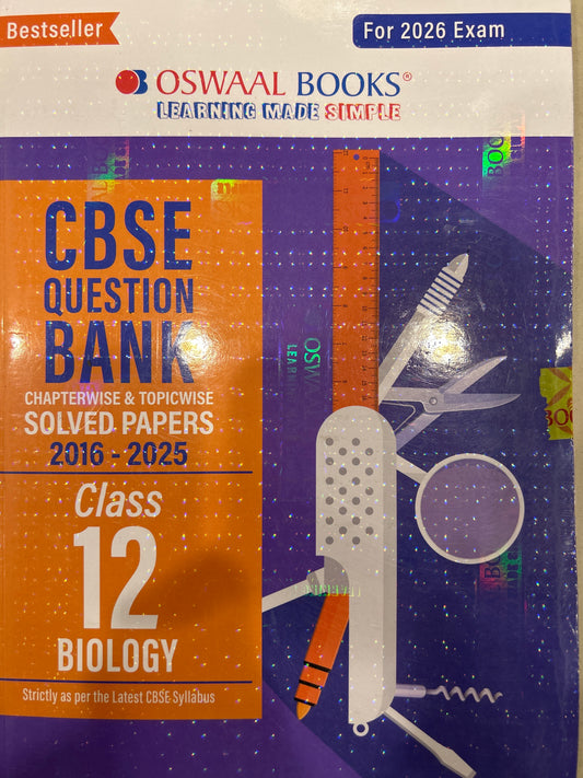 Oswaal 12th CBSE Question Bank BIOLOGY