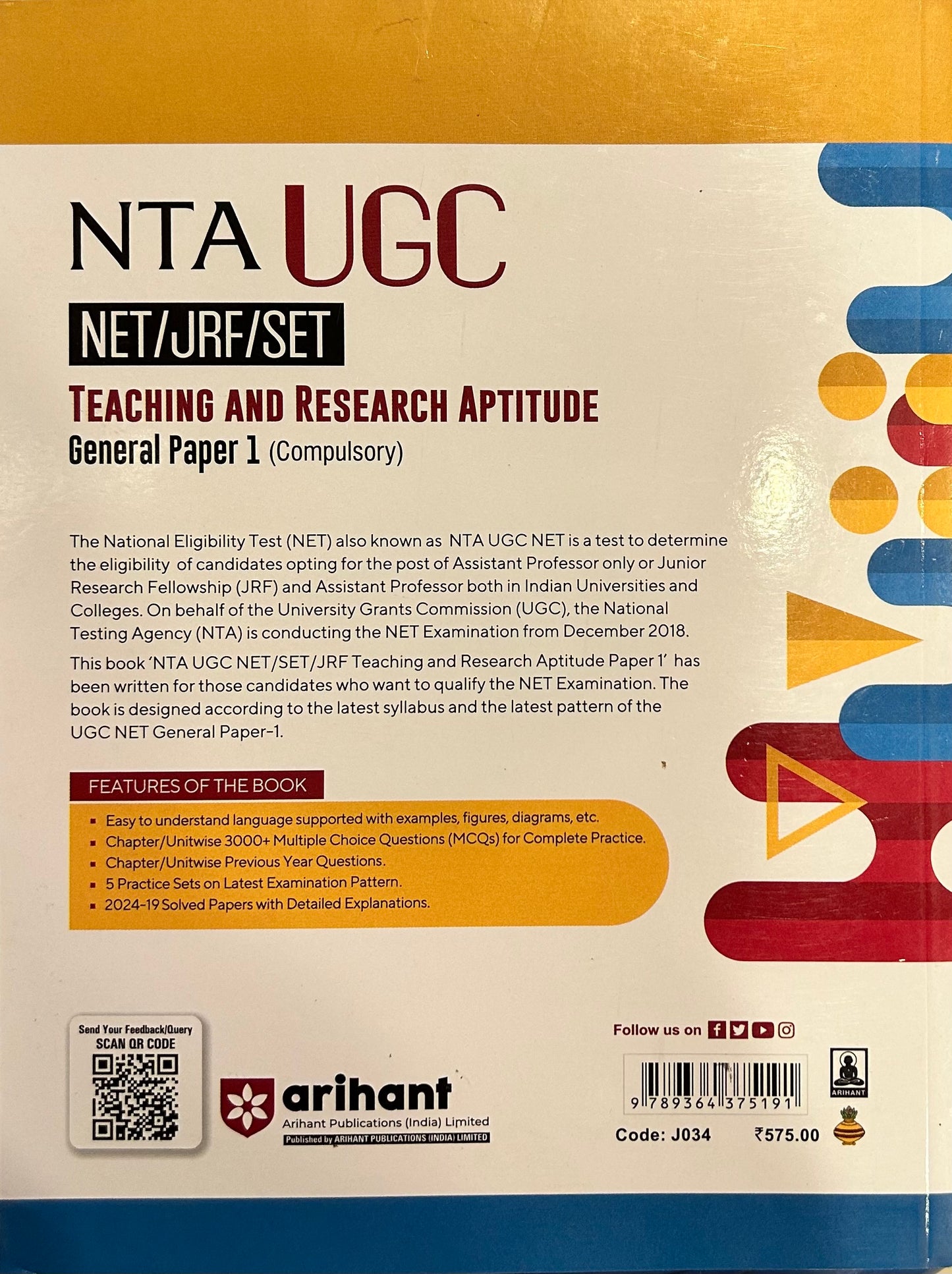 J034 UGC TEACHING & RESEARCH PAPER-1