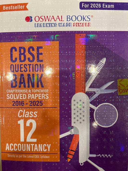 Oswaal 12th CBSE Question Bank ACCOUNTANCY