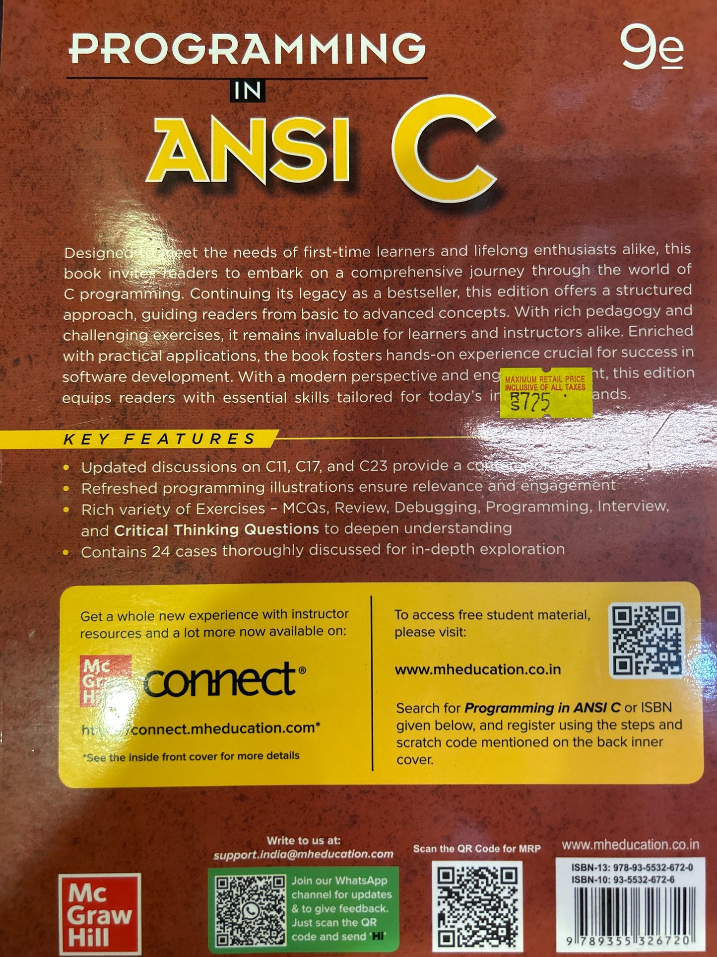 PROGRAMMING IN ANSI C 9 E