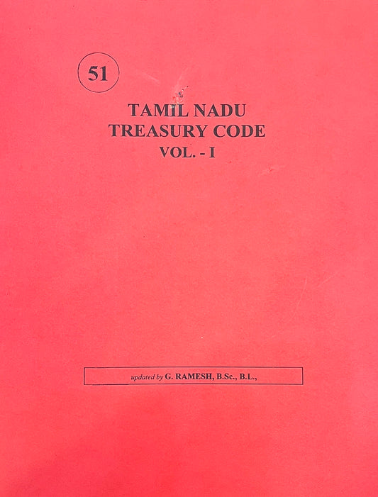 TamilNadu Treasury Code Vol-1