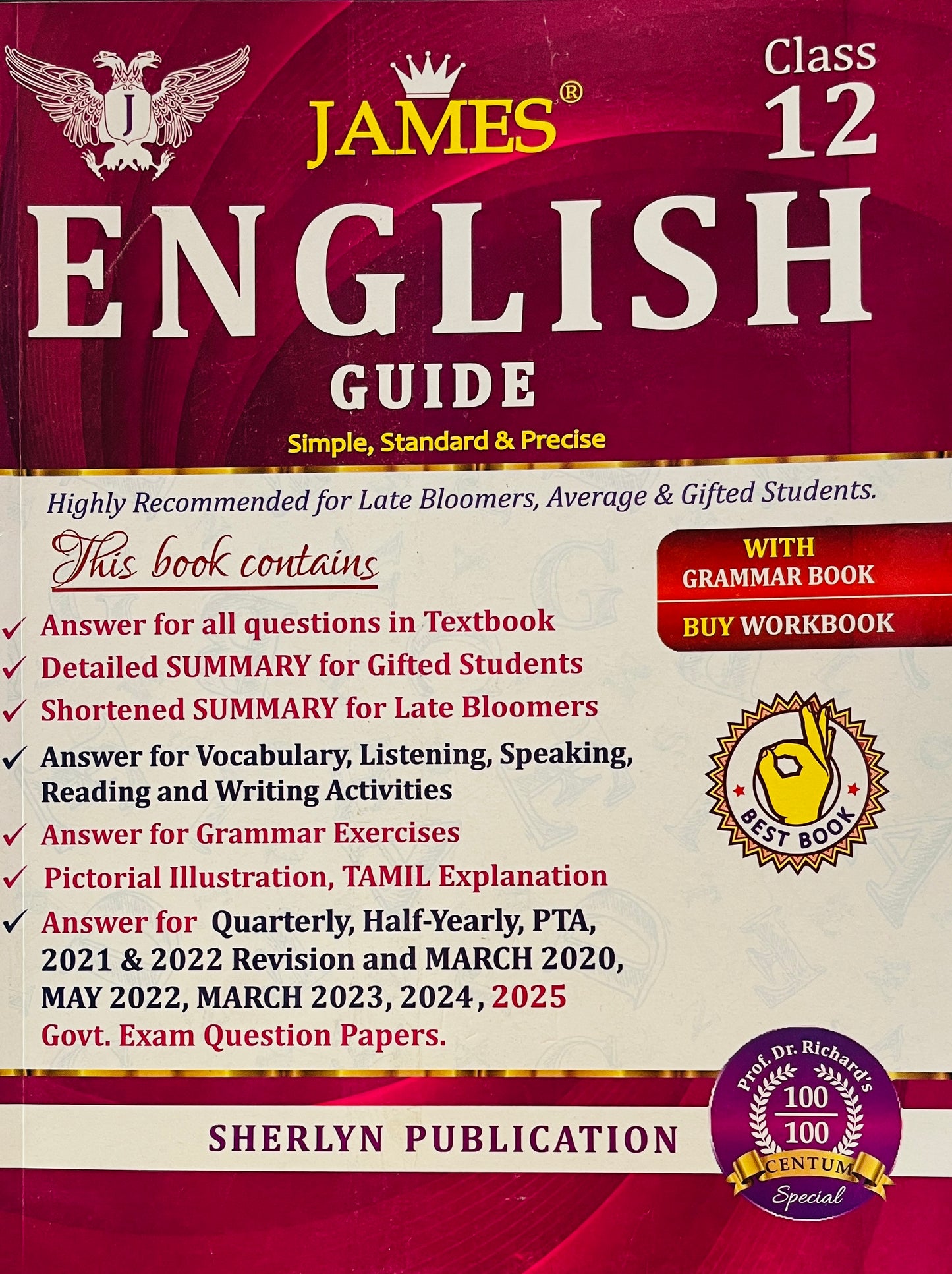 James 12th English 2025-26