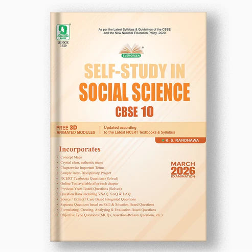 Evergreen 10th CBSE SOCIAL SCIENCE (2025-2026)