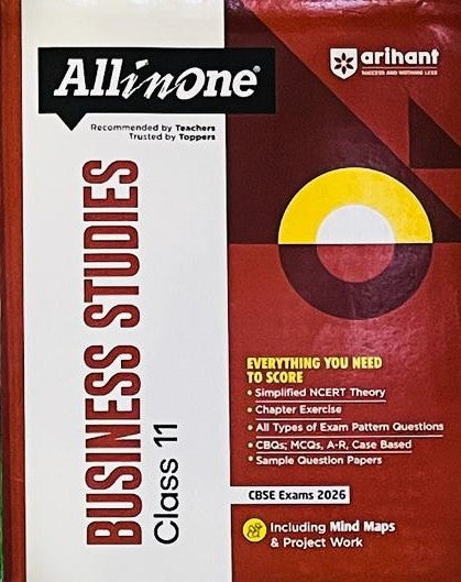 All in one CBSE 11th BUSINESS STUDIES (2025-2026)