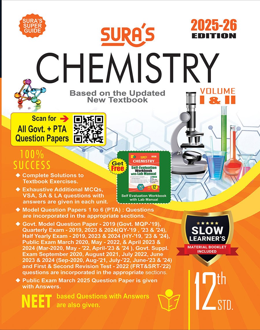 SURA`S 12th Std Chemistry Guide 2025-26