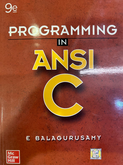 PROGRAMMING IN ANSI C 9 E