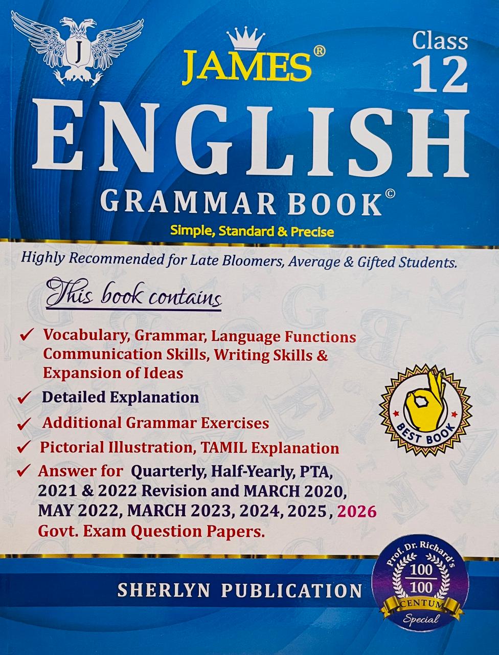 James 12th English 2026-27