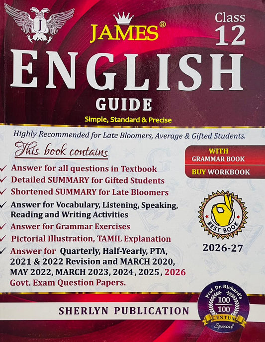 James 12th English 2026-27